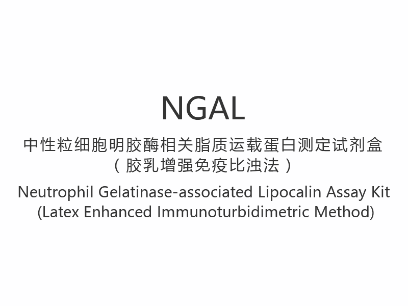 【NGAL】Kit Ujian Lipocalin yang berkaitan dengan Neutrophil Gelatinase (Kaedah Imunoturbidimetrik Lateks Dipertingkat)